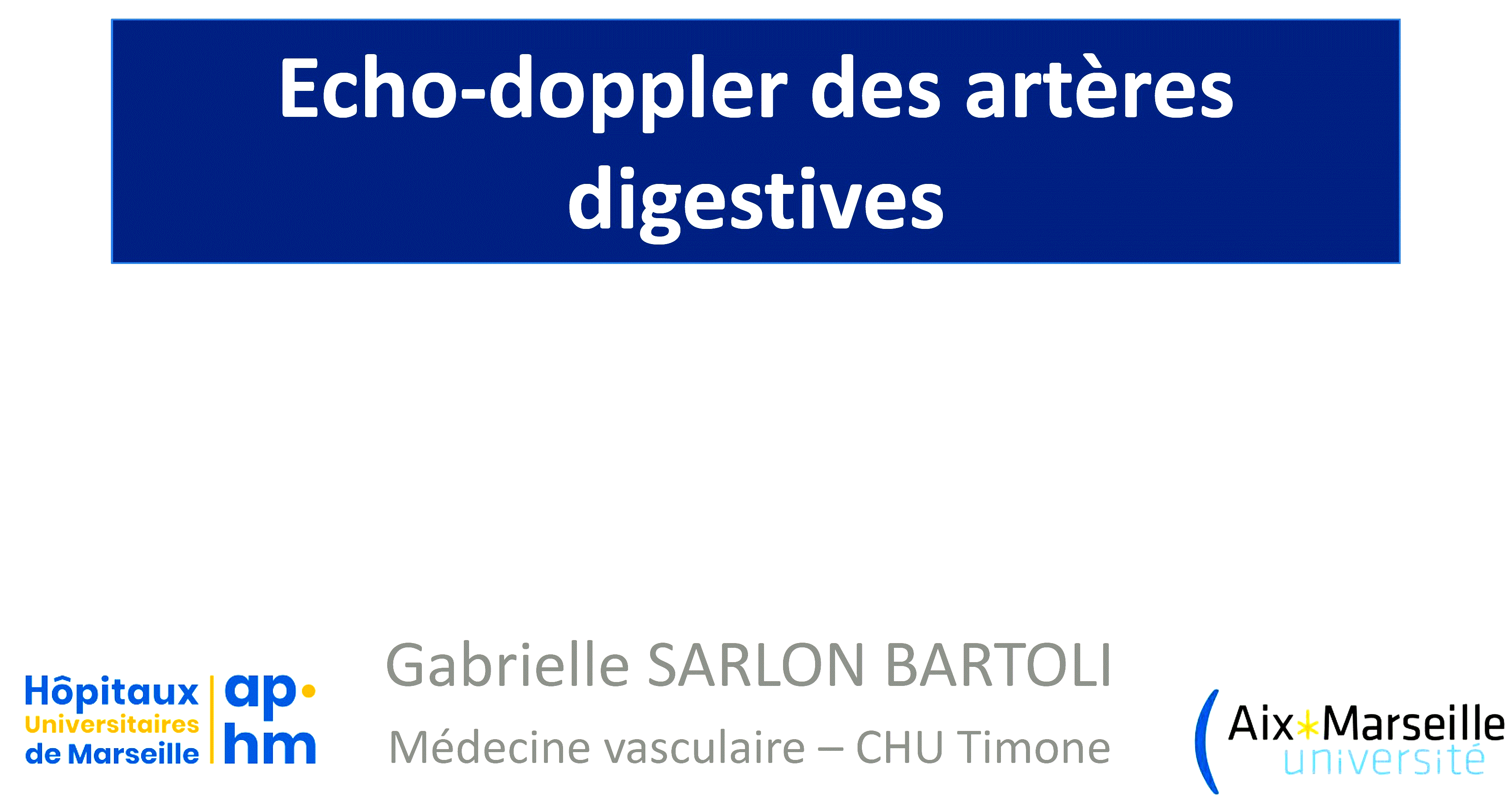 Pr SARLON - Artères Digestives - Médecine Vasculaire - Marseille