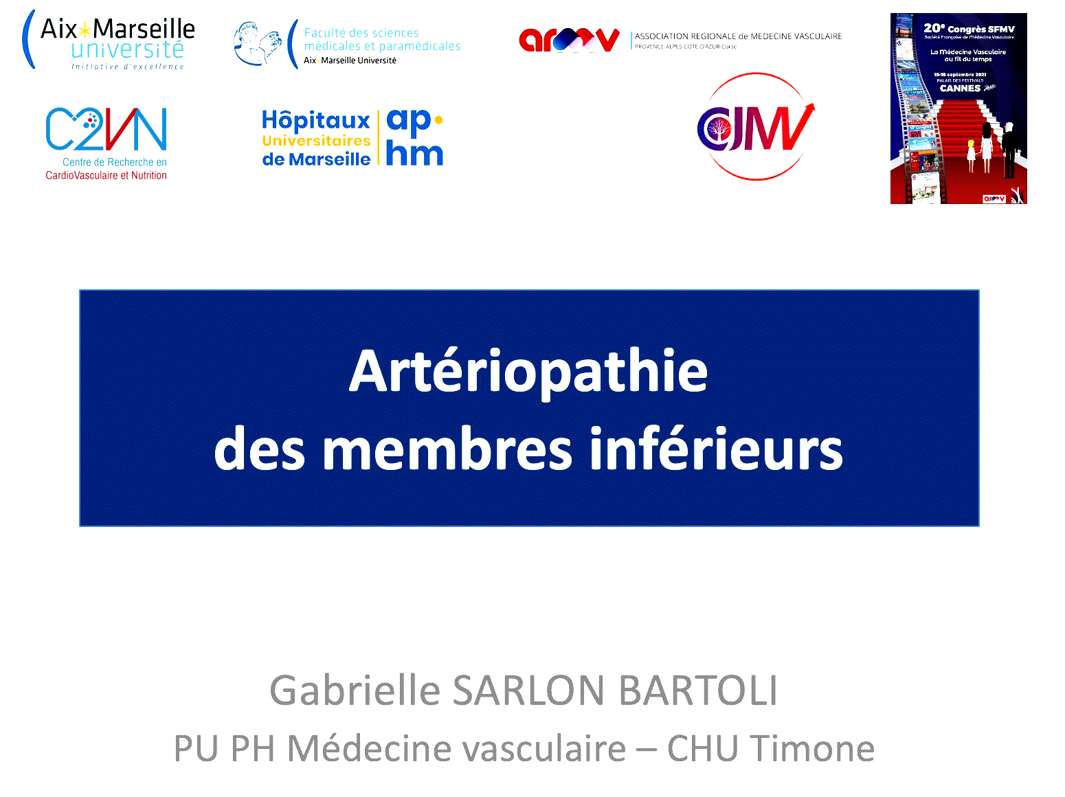 Pr SARLON - ED Membres Inférieurs - Médecine Vasculaire - Marseille