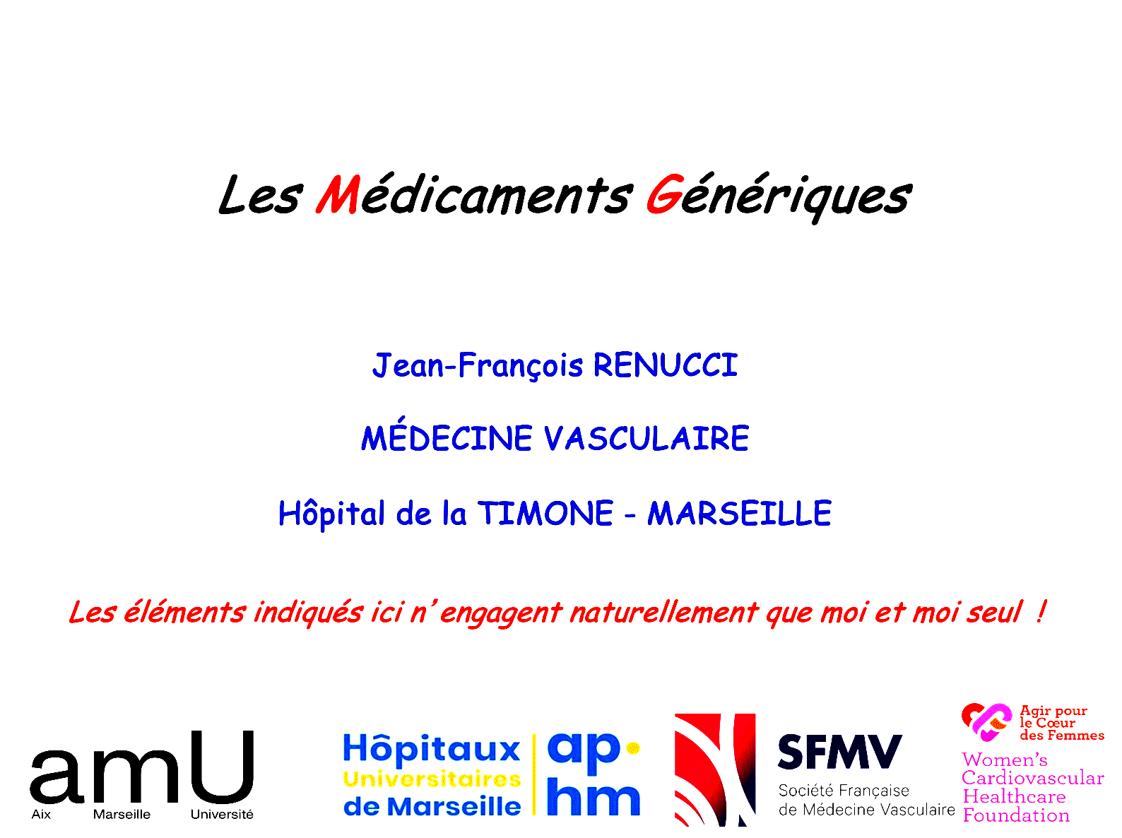 Dr RENUCCI - Médicaments Génériques